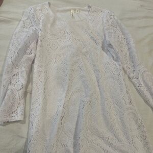 White lace dress